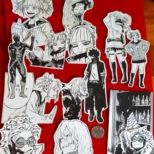 Handmade Bnha Manga Dabi Toga Hawks Sticker Set!